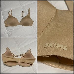 SKIMS wireless form super push up bra in Sand 32D